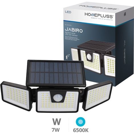 Aplique solar LED Jabiro con sensor de movimiento y crepuscular 7W 6500K