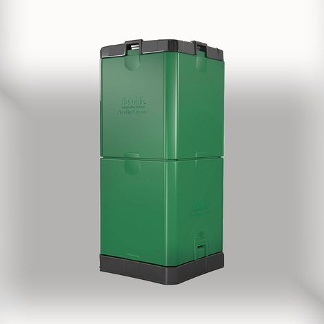 200L Aerobin Hot Compost Bin Garden Kitchen Waste Outdoor-Brunswick Green (1/5)
