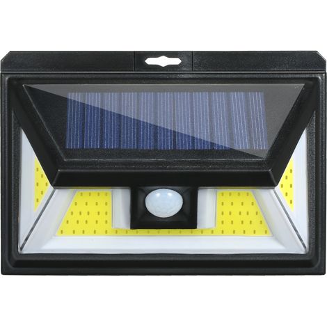 Luces solares COB impermeables con sensor de movimiento PIR, apliques de pared, iluminación de seguridad nocturna, fácil instalación para patio, jardín, valla, entrada de vehículos o garaje. (1/5)