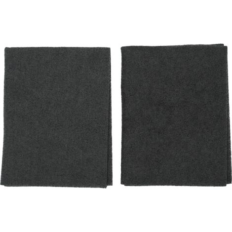 Filtro a carbone attivo, tappetino filtrante a carbone, set cappa aspirante, 2 pezzi respekta
