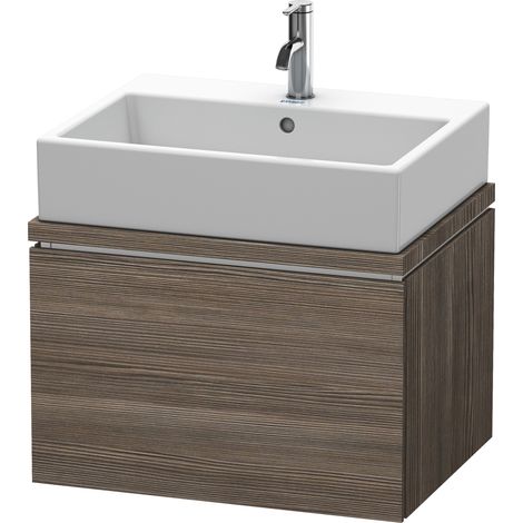 Mobiletto Duravit L-Cube per console Compact, larghezza 620 mm, profondità 477 mm, 1 cassetto, colorazione: Pino Terra Decor Pine Terra - LC58005151 (1/5)