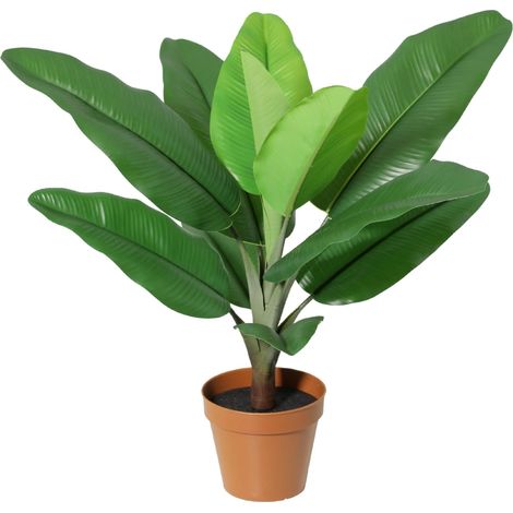 Philodendron Jungle King Artificiel Plante Verte Tropicale Décoration Intérieure 45 cm - PANGIVO (1/5)