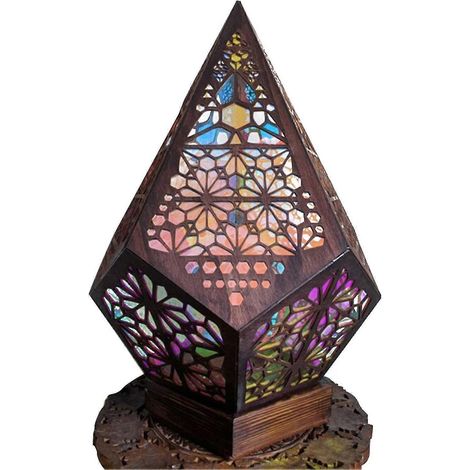 Stehlampe aus Kunststoff im Bohème-Stil, Geschenk für Haus und Garten (1/5)