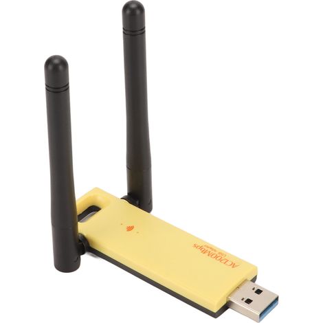 Adaptateur WiFi USB 3.0 double bande 2,4 GHz et 5 GHz, carte réseau sans fil avec 2 antennes haute puissance 3 dBi pour PC et ordinateur portable (1/5)