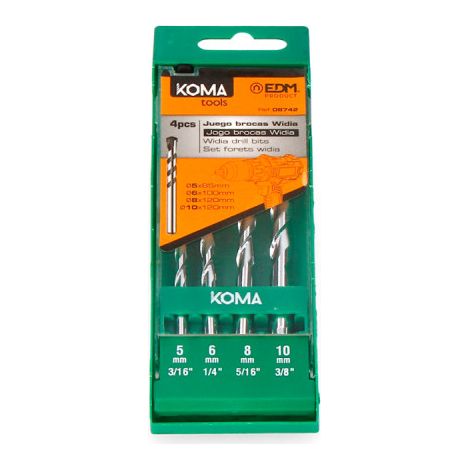Set 4 trapani KOMA - Widia Standard - 08742
