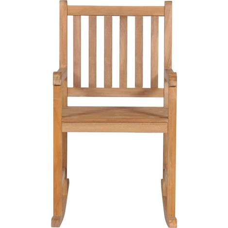 Maison Exclusive - Sedia a Dondolo in Legno Massello di Teak (1/5)