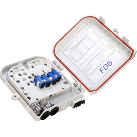 Panel de abonado sellado IP65 (8 x SC simplex) con cerradura de llave, 8 fibras alantec