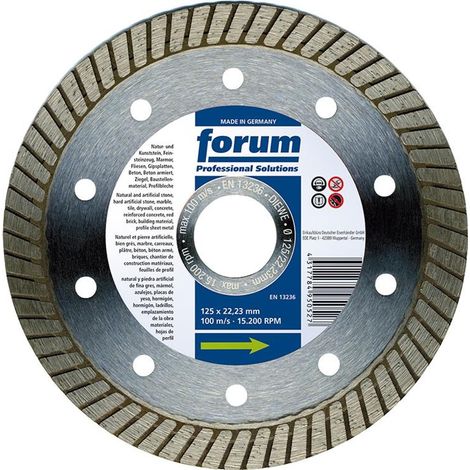 Diamant-Trennscheibe SlimTurbo 125 x 1,2 mm FORUM (1/2)
