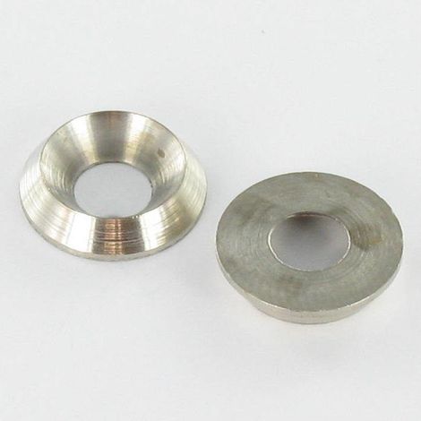 CUVETTE Vis PLEIN M5 Laiton nickelé-10 pièces