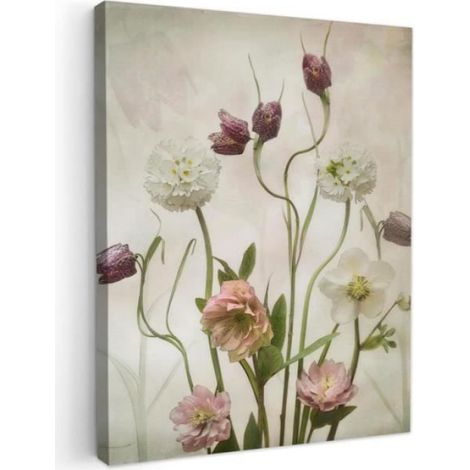 Impressions sur Toile 30x40 cm Deco Murale Salon Peinture Cadre Tableaux Decoration Chambre Toiles Maison Fleurs - Printemp TABLEAU (1/4)
