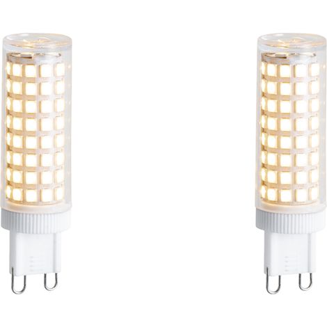 LUEDD Juego de 2 bombillas LED G9 regulables 5,5W 500 lm 2700K (1/4)