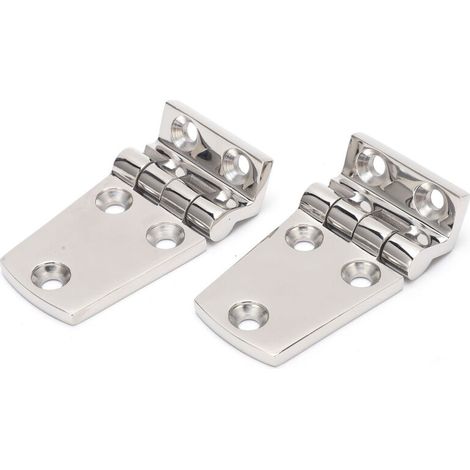Charnière - Acier Inoxydable 316 - Polissage Miroir - Résistante à la Corrosion - Pour Bateau Yacht Armoire - 2 Pièces (1/5)