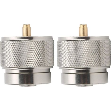 2-teiliger Campingkocher-Adapter, tragbarer Gaskonverter, kleiner Outdoor-Kassetten-Gasflaschenkonverter (1/4)