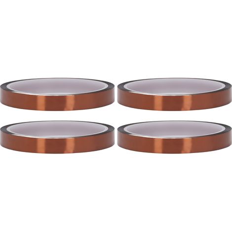 Ruban adhésif polyimide antistatique 4 pièces, ruban isolant haute température, 12 mm de large, résistant à la chaleur pour réparations électroniques (1/5)