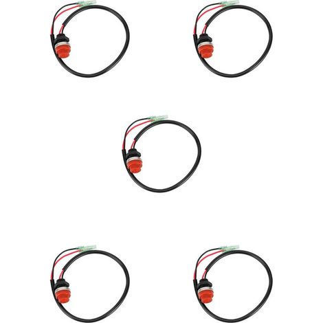 5x Universal-Startschalter-Druckknopf für Außenbordmotoren, geeignet für alle Boote