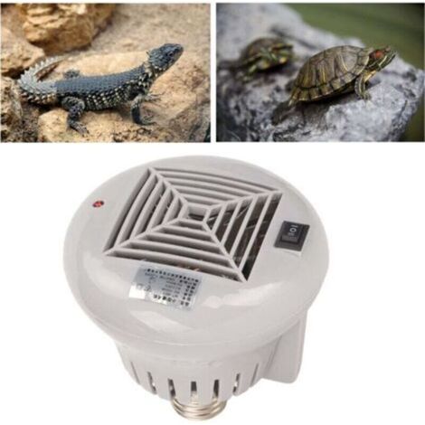 Chauffage soufflant pour animaux de compagnie, 3 niveaux de puissance, petit chauffage pour boîte pour animaux de compagnie, pour reptiles, poulet, gris, 220V (1/5)