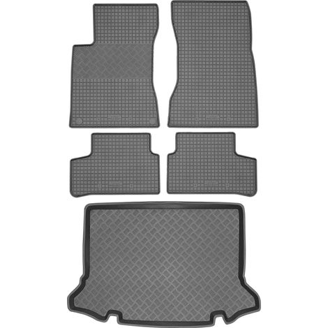 Juego de alfombrillas de goma para coche y maletero para Mercedes Clase A W177 Hatchback (a partir de 2018).