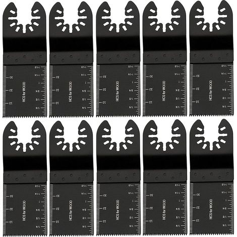 10pcs 34mm Carbon Steel Oscillating Multipurpose Saw Blades for DIY Sawing and Cutting Tools (1/5)