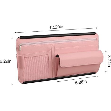 Organisateur de rétroviseur de pare-soleil de voiture, pochette intérieure pour rétroviseur de pare-soleil, PU M (1/5)