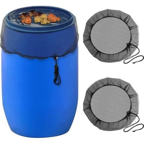 Regentonnen-Schutznetz – 2-teilig – 80 cm – verstellbar – Nylon – Insektenschutz (1/5)