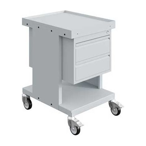 Werkbankwagen hellgrau - 2 Schubladen - Tragkraft 150 kg - W020070023-GC