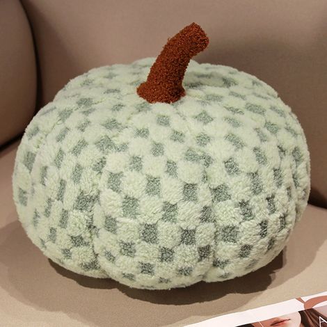 Coussin Forme Citrouille - Rembourrage Laine - Décoration Intérieure Halloween - Usage Sol ou Canapé - 15 x 15 x 20 cm - 1 Pièce (1/3)