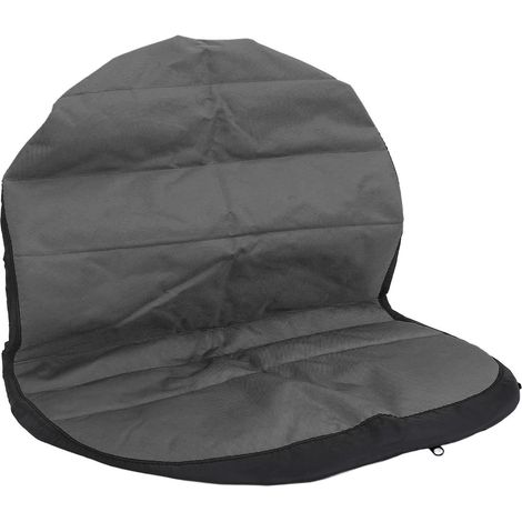 Housse de siège de tondeuse à gazon protectrice, douce, antidérapante et polyvalente en polyester, pour tracteur tondeuse, grise. (1/5)