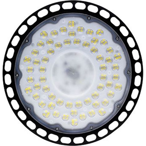 Lampe UFO 200W 6500K CRI≥80 pour atelier industriel, ampoule LED basse consommation avec prise EU, éclairage d'usine haute efficacité (1/5)