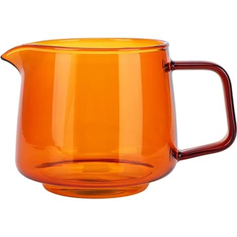 Carafe à café en verre borosilicate, 550 ml, cafetière à verser manuelle pour thé, eau et café (Ambré) (1/5)