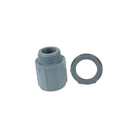 Racor roscado PG-16 con Tuerca para tubo flexible helicoidal