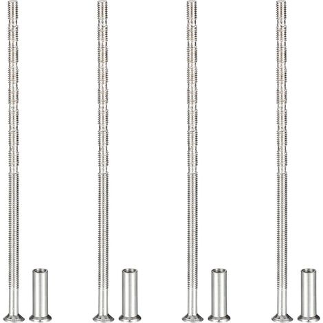 Vis Poignée Meuble M4x110, Vis Rupture Tête Fraisée Phillips 4 Pcs pour Poignée Tiroir Tête Fraisée Phillips avec Manchon pour Porte Levier (1/5)