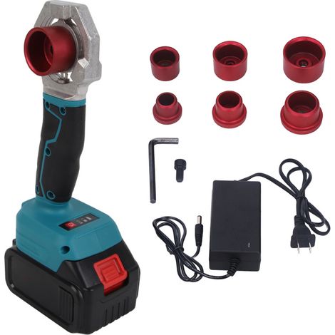 Appareil de fusion de tuyaux d'eau sans fil et rechargeable, outil de soudage de tuyaux, 120 W, 340 °C, pour connexion à une prise américaine 100-240 V (1/5)