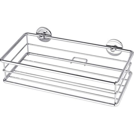 Tesa 40213-00000-00 Cesta de ducha adhesiva plateada