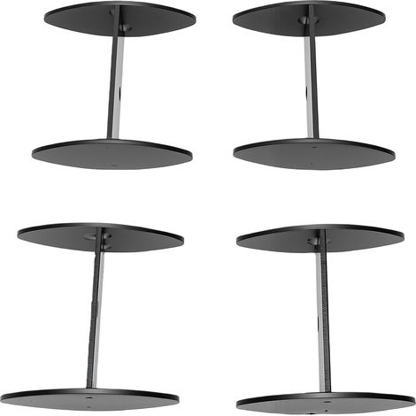 Lot de 4 pinces de fixation en acier inoxydable pour panneaux de bois et dalles de gravier, pour planches de 46 mm d'épaisseur. (1/5)