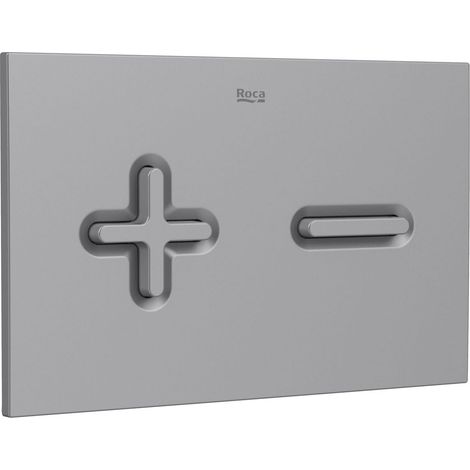 Plaque d'actionnement avec double chasse d'eau PL6 DUAL (ONE) - ROCA Couleur : gris laqué (1/2)