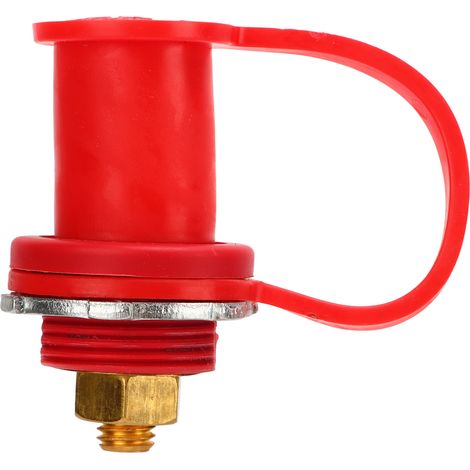 Connecteur borne batterie à troudeau M10 3/8po 250A avec capuchon codé couleur rouge positif pour voiture camping-car bateau (1/5)