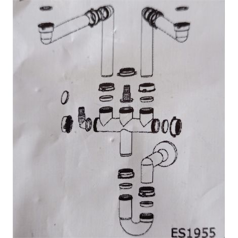 Ricambio kit sifone per lavello Franke 112.0624.484