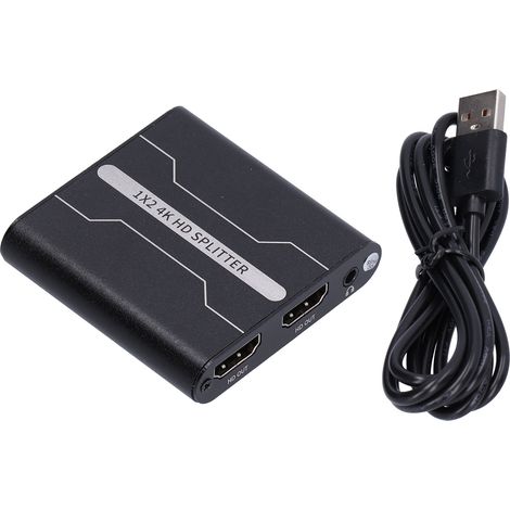 Répartiteur HDMI 1 Entrée 2 Sorties - Convertisseur Ultra HD 4K 3840x2160 à 30Hz (1/5)