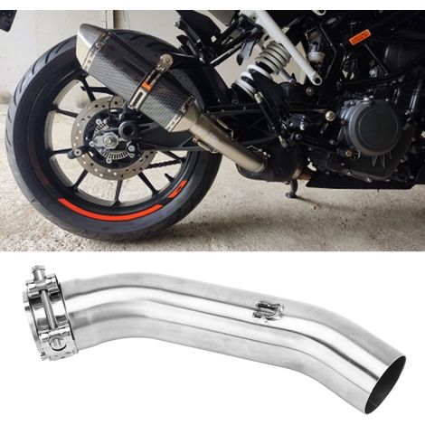 Mittelstück des Auspuffrohrs aus Edelstahl für Motorradmodifikationen, kompatibel mit KTM 390 ADV 2020-2022. (1/5)