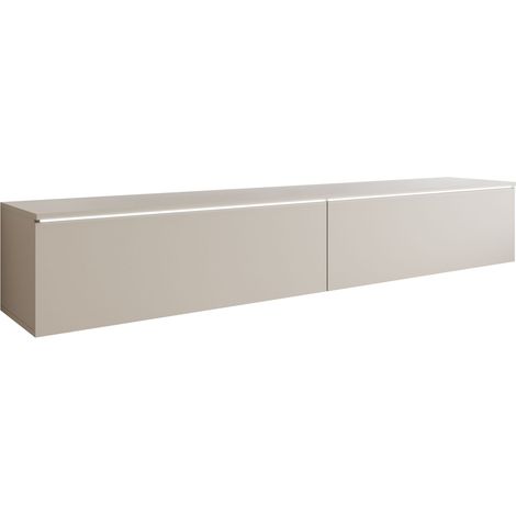 Mueble TV Scientia I, Cachemira, Número de puertas: 2, Número de cajones: 0, 180x30x33cm, LED