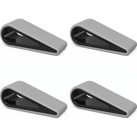 4PCS Support Universel pour Ordinateur Portable/Notebook, élévation en Silicone Antidérapant Durable, Support Iéger et Stable, pour Pieds de Laptop, Bureau à Domicile et Voyage (Noir) (1/5)