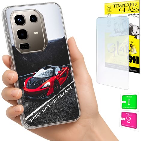 Funda para Infinix Note 50 Pro 4G con foto, cubierta trasera y cristal 9H. (1/5)