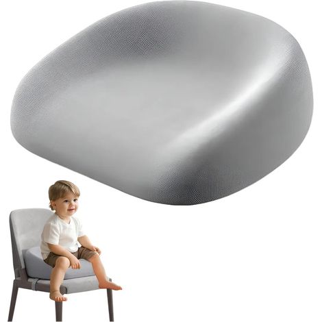 Seggiolone rialzato per bambini - Seggiolone regolabile in altezza e antiscivolo - Con cintura di sicurezza e rivestimento sfoderabile - Compatto e portatile - Ideale per viaggi, campeggio e pasti - D (1/5)