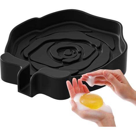 Dish Silicone Foam Holder Non Slip Soap Dish with Drain for