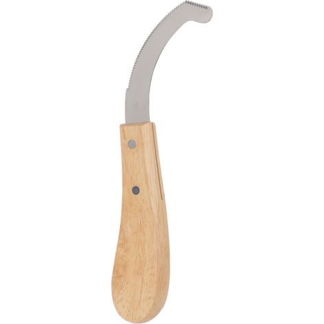 Haofy Hoof Trimmer Horse Hoof Couteau Equine Cutter Sabot avec Bord en Dents de Scie incurvé pour la en Fer à Cheval en Caoutchouc en Bois Construction en Acier en Carbone (1/5)