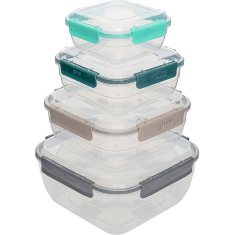 Scatole per conservare 5five Klic trasparente 20 cm polipropilene