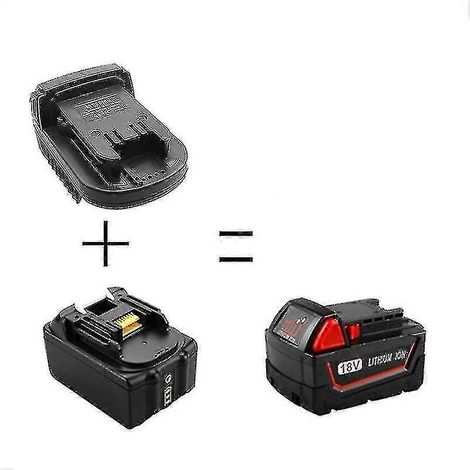 Convertisseur de batterie au lithium Makita série BL18 18 V vers batteries lithium-ion Milwaukee M18 18 V/20 V pour outils électriques (1/5)