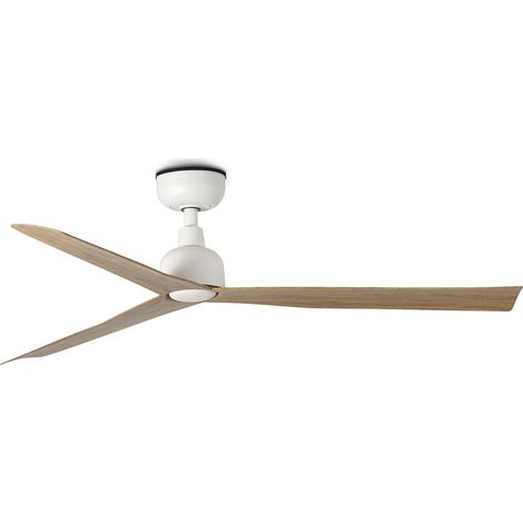 Outdoor DC Ceiling Fan Marine White-Oak with Remote (1/2)