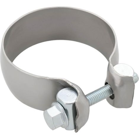 1 Pièce Collier de Serrage pour Tuyau déchappement de Voitureen Acier Inoxydable 304 Pièce de Rechange A0004901241 Compatible avec 65 Mm (1/5)