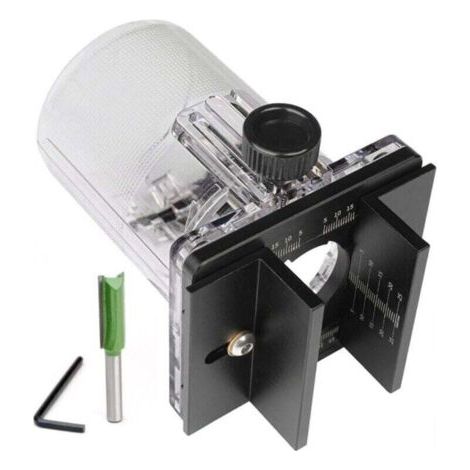 Support de rainurage 2 en 1 pour défonceuse à bois 65 mm (1/4)